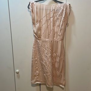 Luca Luca Blush Eyelet Silk Dress